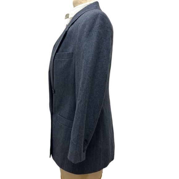 Vintage Women’s Saville | Wool Suit Jacket/Blazer Blue Gray Size 6 Made … - Picture 6 of 12